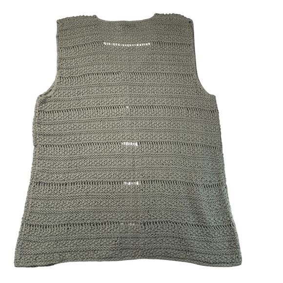 Hunt Club Women’s Large Ramie Cotton Crochet Boho Vest 12/14 - Picture 8 of 8